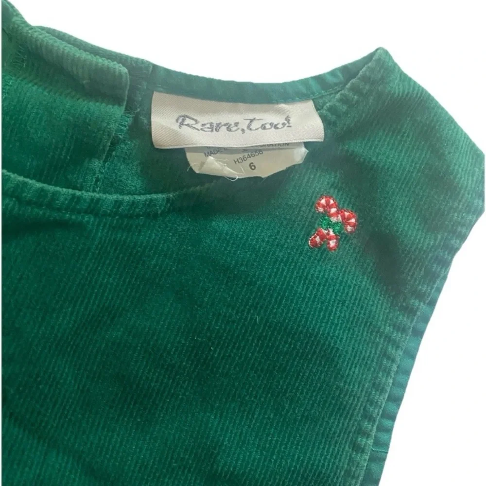 Cat & Jack Girls Size 6 Cardigan & Rare Too Candy Cane Dress Bundle